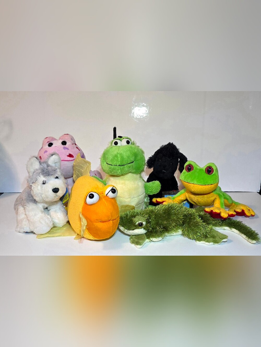 Webkinz Stuffed Plush Animal Lot of 7 Collectible Toys (No Codes)